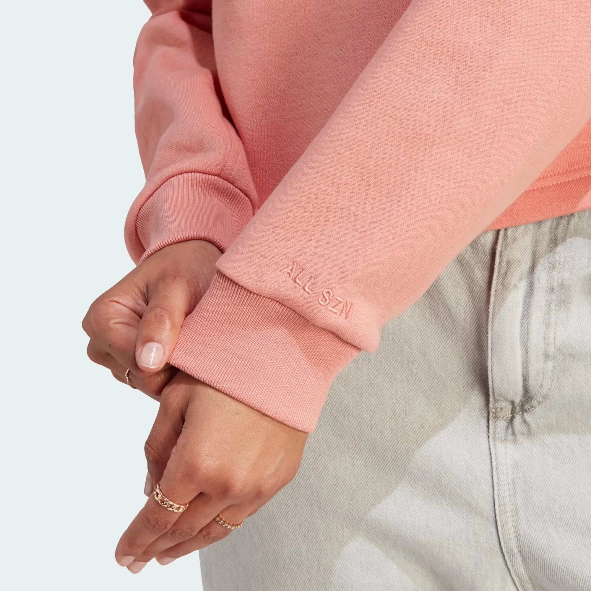 Adidas All Szn Fleece Graphic Polo Sweatshirt - Women