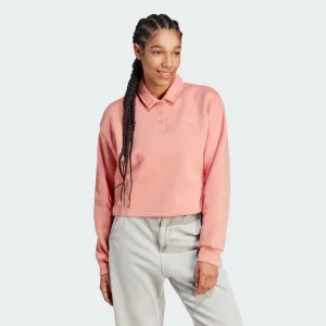 Adidas All Szn Fleece Graphic Polo Sweatshirt - Women