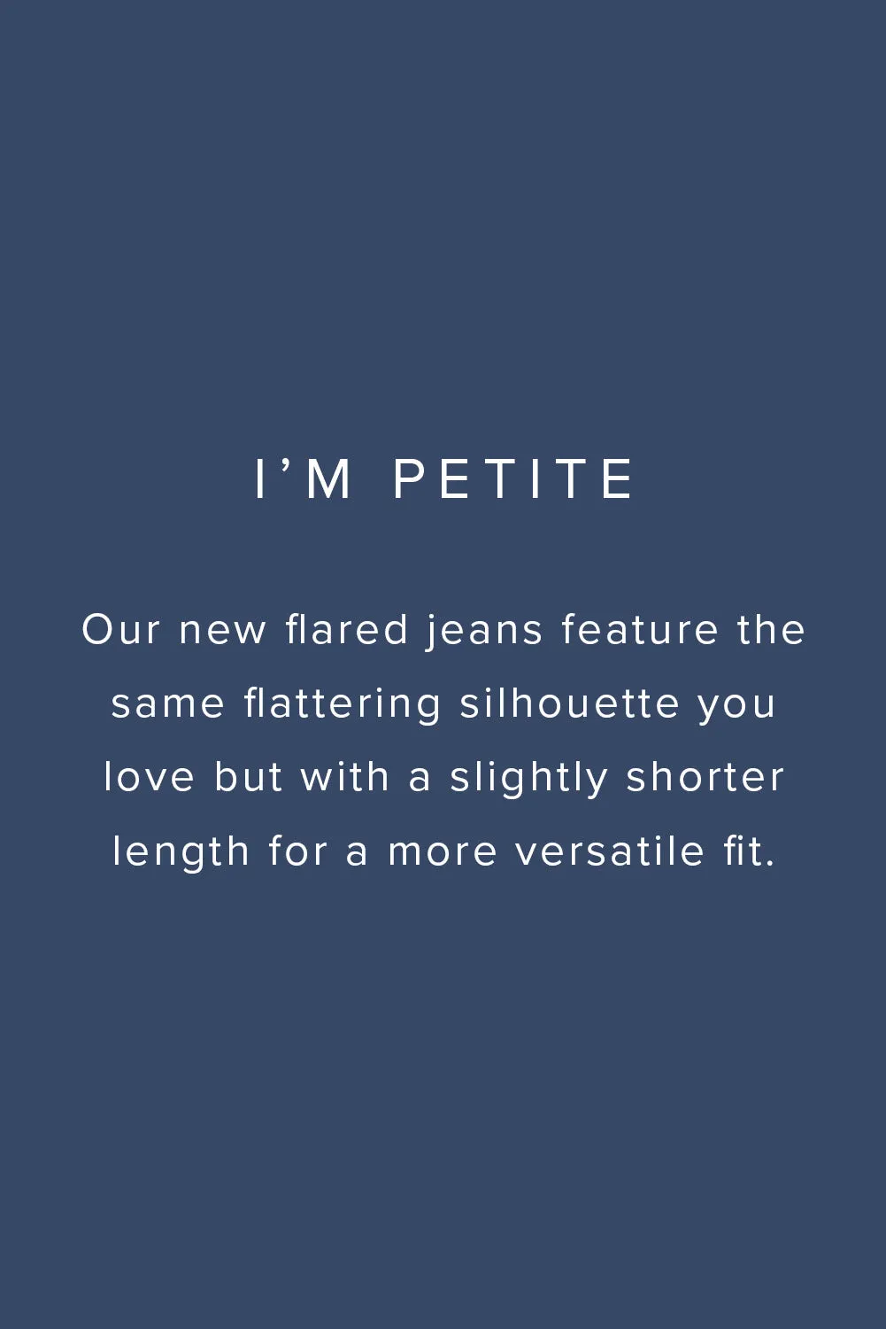 Adrift Denim Petite Flared Jeans in Dark Wash Adrift