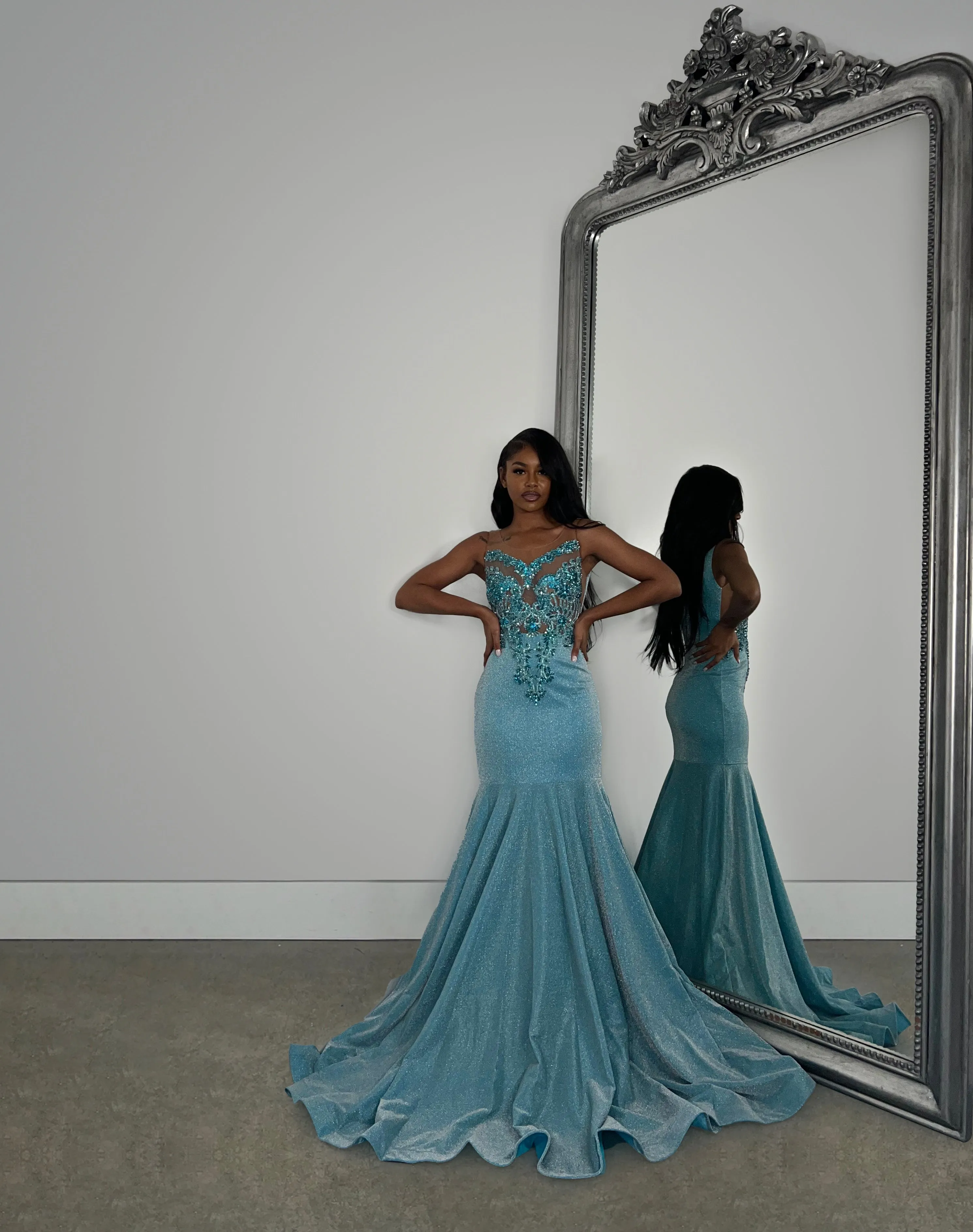 Ana Gown Sky Blue