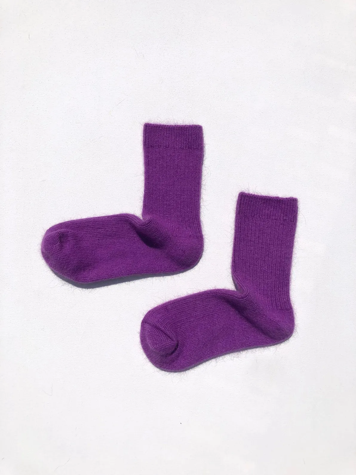 Angora Wool Socks (Amethyst)