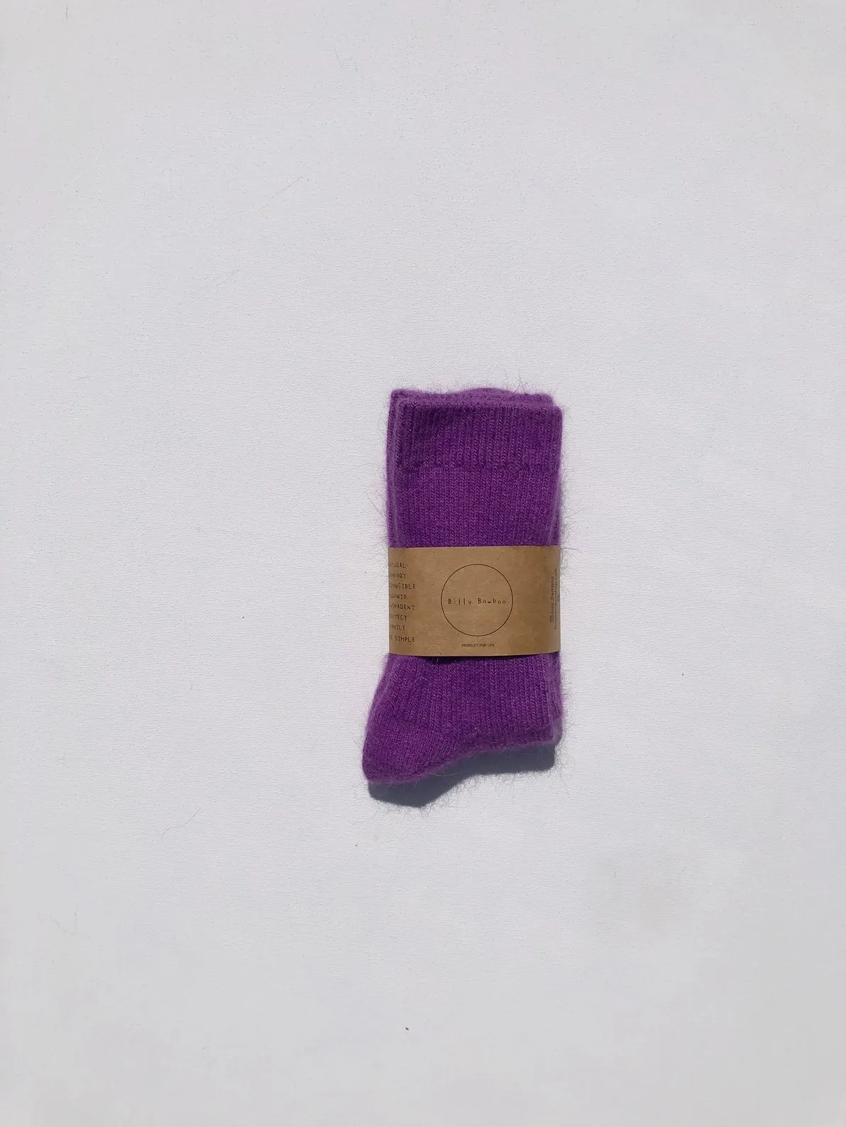 Angora Wool Socks (Amethyst)