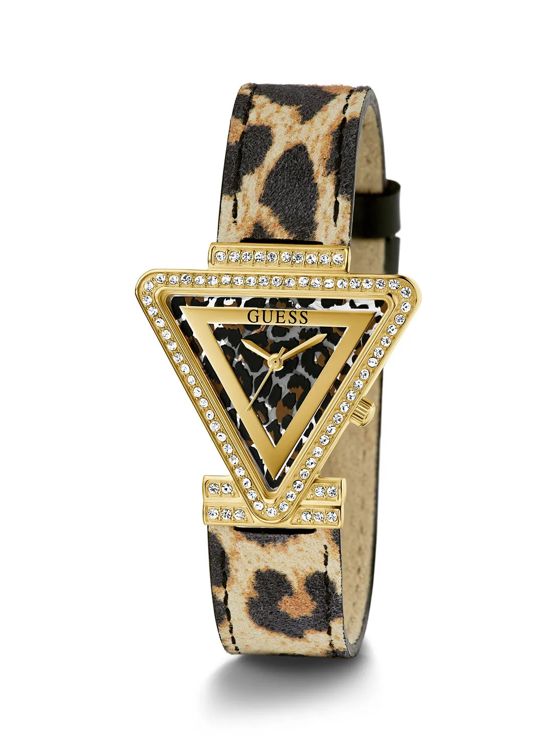 Animal Gold Fame Leather Watch Guess