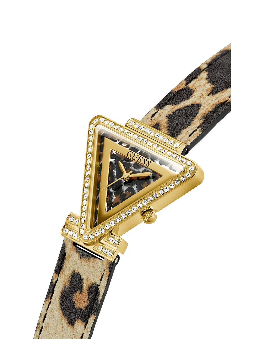 Animal Gold Fame Leather Watch Guess