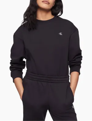 Calvin Klein Archive Logo Fleece Crewneck Sweatshirt - Women