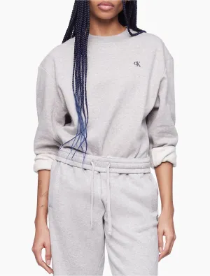 Calvin Klein Archive Logo Fleece Crewneck Sweatshirt - Women