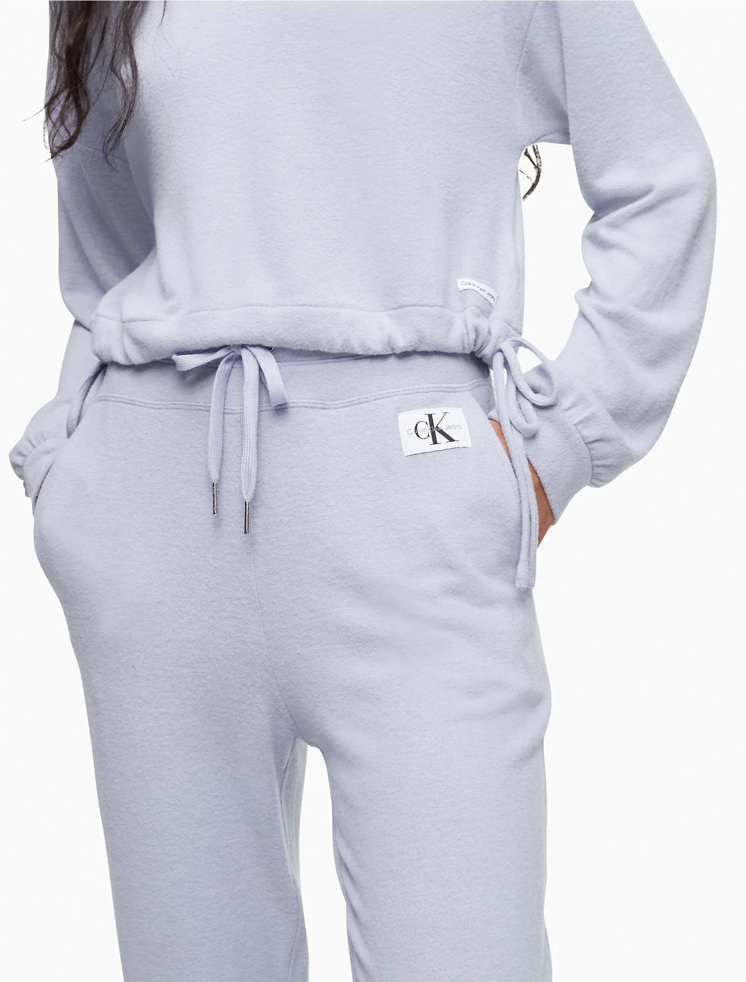 Calvin Klein Drawstring Logo Badge Joggers - Women