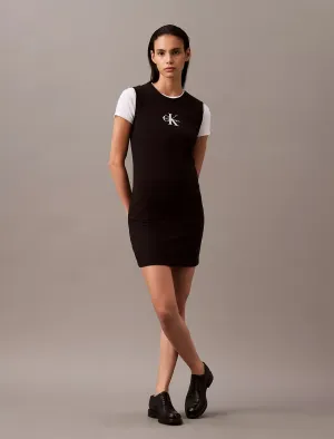Calvin Klein Monogram Logo Sleeveless T-Shirt Dress - Women