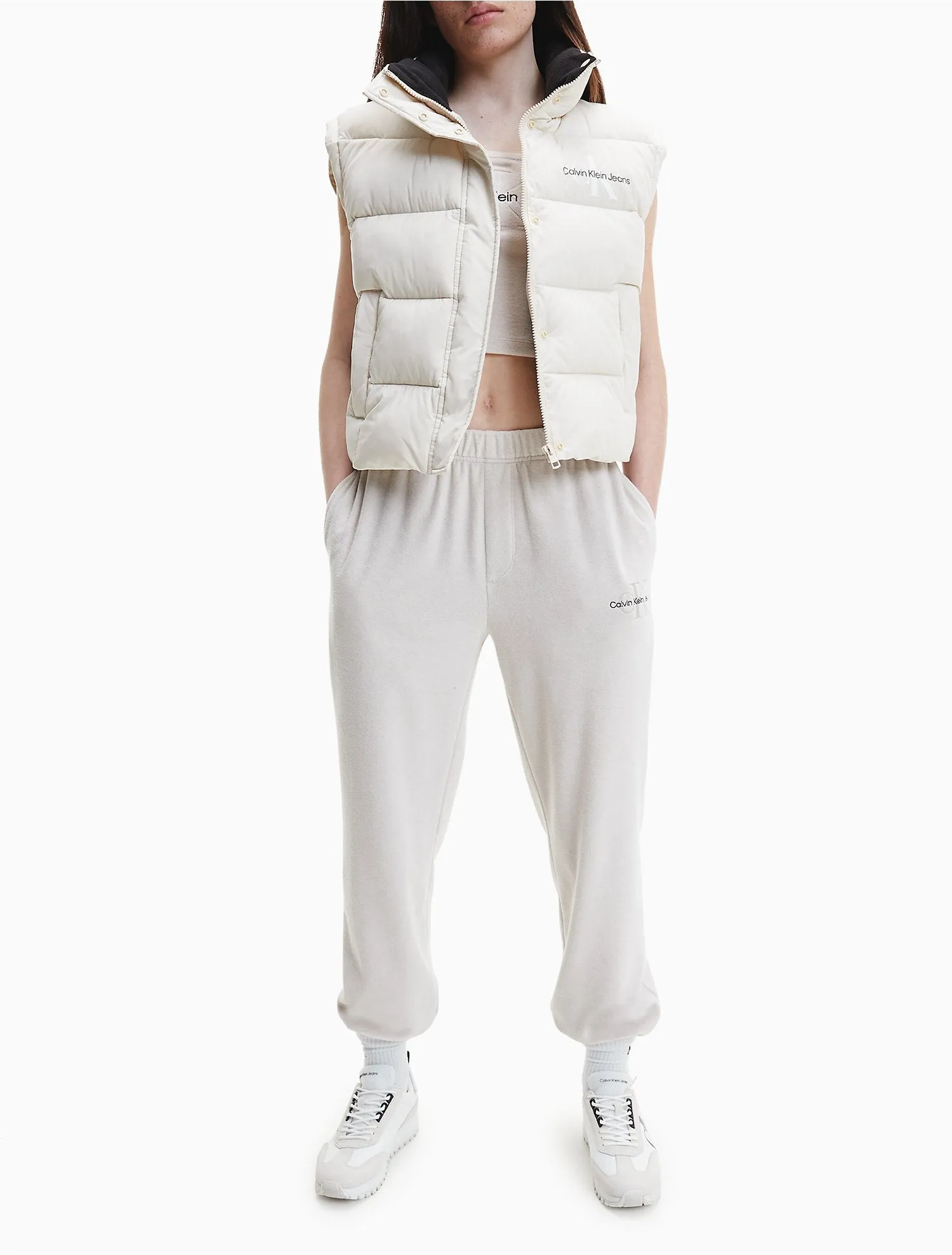 Calvin Klein Monogram Towelling Joggers - Women