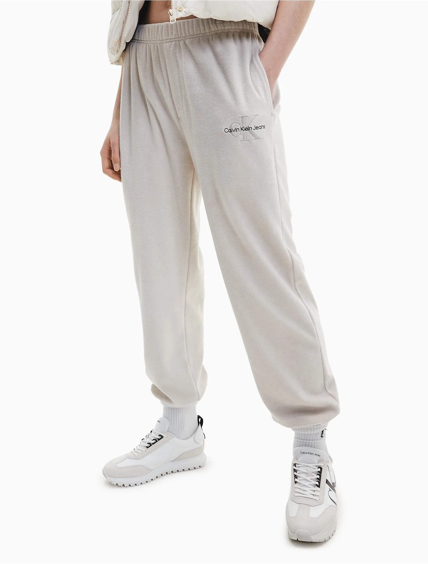 Calvin Klein Monogram Towelling Joggers - Women