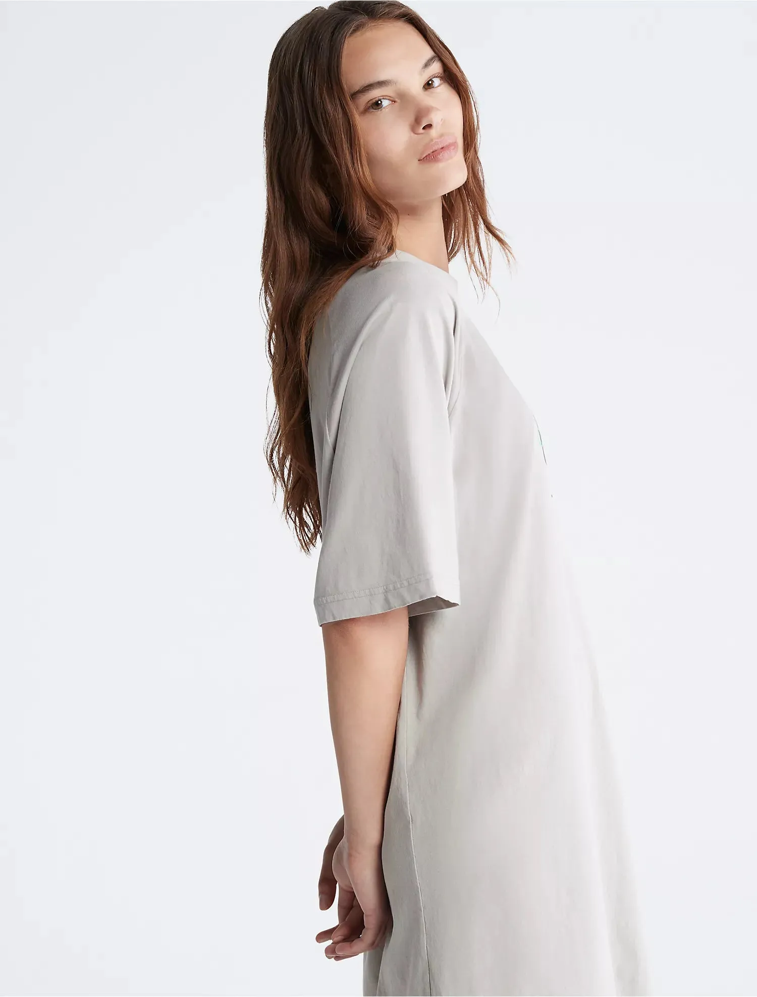 Calvin Klein Naturals Tea Dye T-Shirt Dress - Women