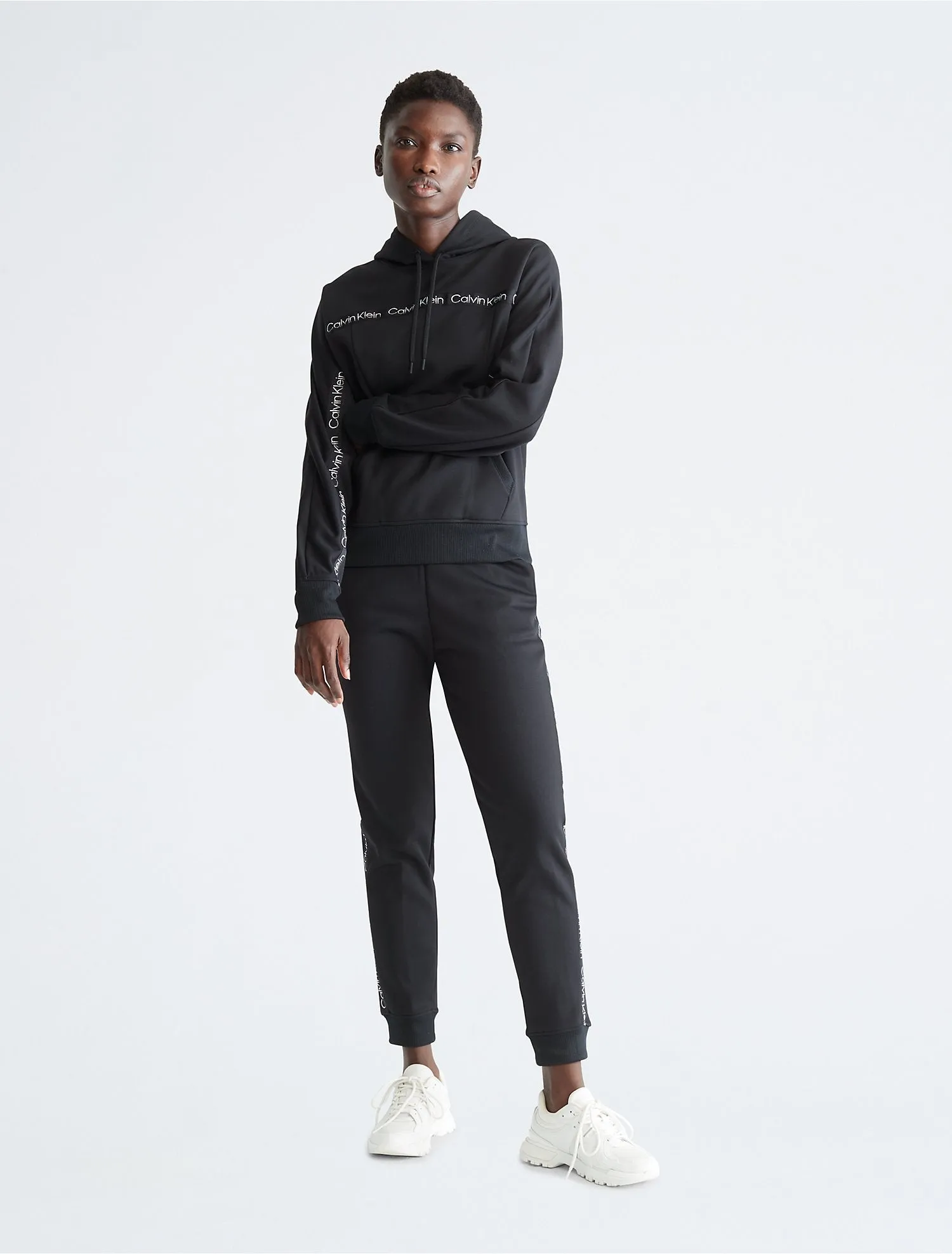 Calvin Klein Performance Active Icon Logo Tape Hoodie - Women