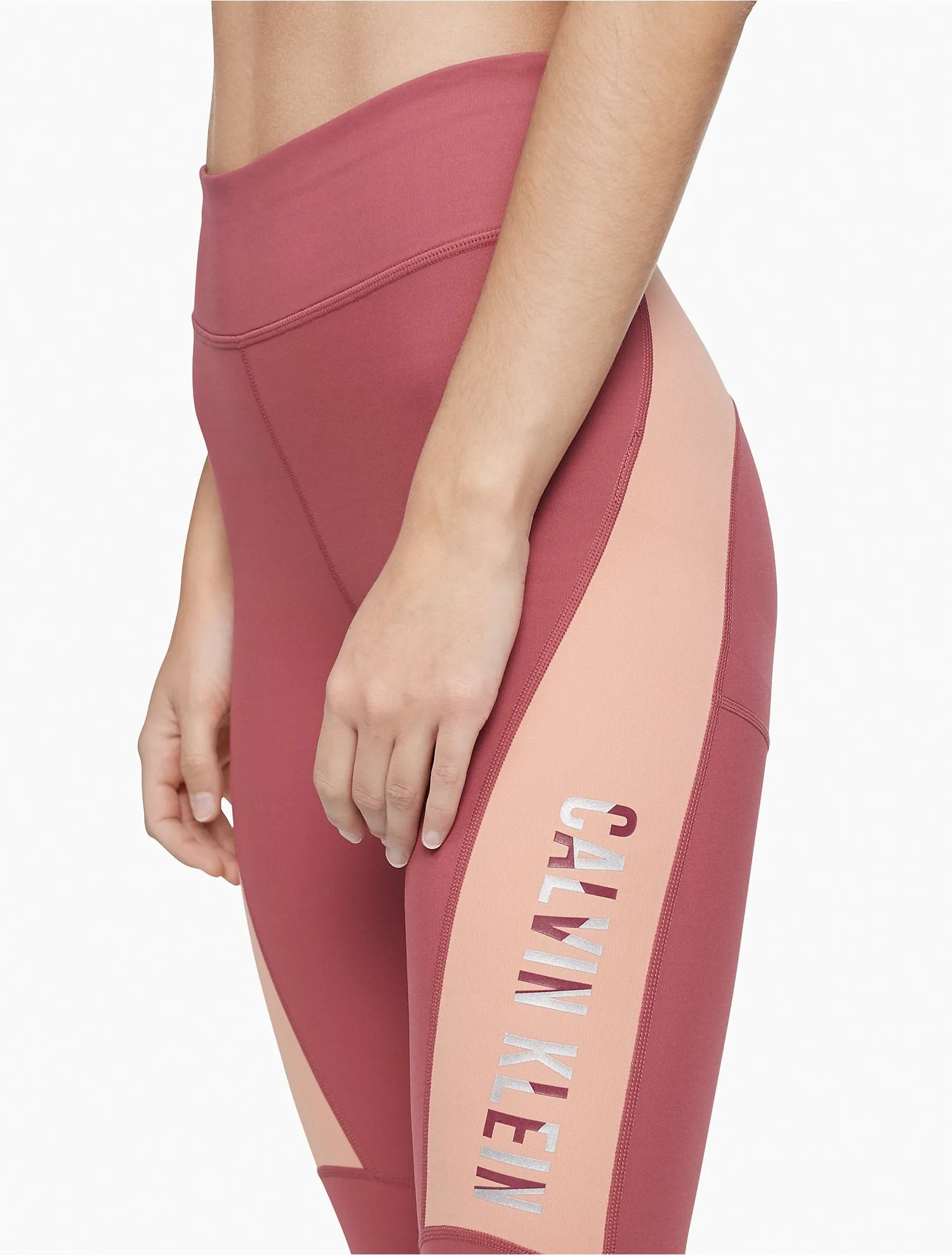 Calvin Klein Performance Colorblock Logo High Waist Leggings - Women