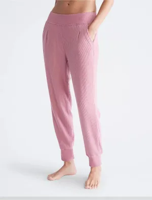 Calvin Klein Performance Ribbed High Waist Pleated Joggers - Women