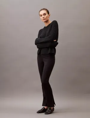 Calvin Klein Ponte Split Hem Skinny Fit Pants - Women