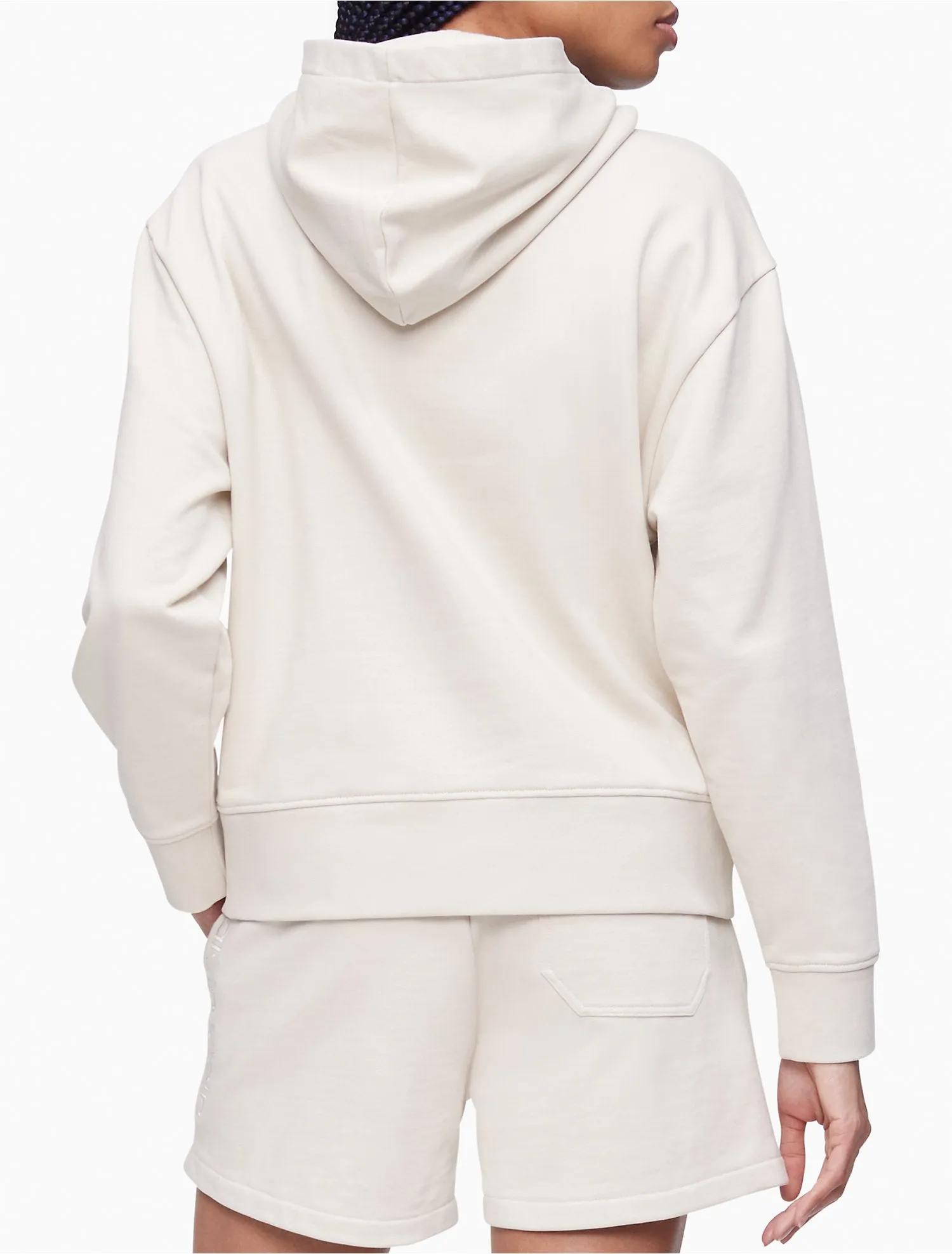 Calvin Klein Relaxed Fit Standard Logo Hoodie - Women