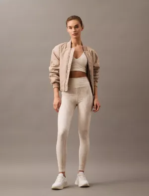 Calvin Klein Soft Stretch Sport Printed 7/8Leggings - Women