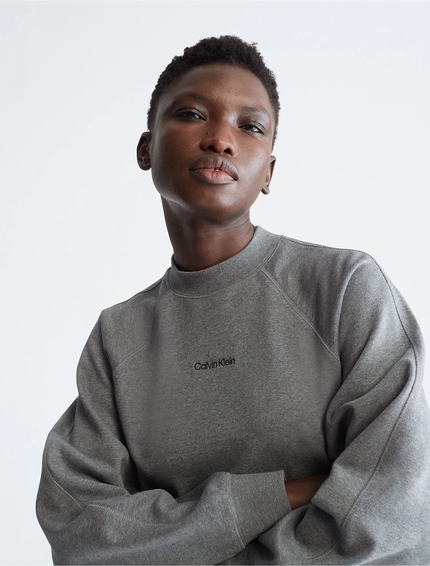 Calvin Klein Standard Logo Sweatshirt Dress - Women
