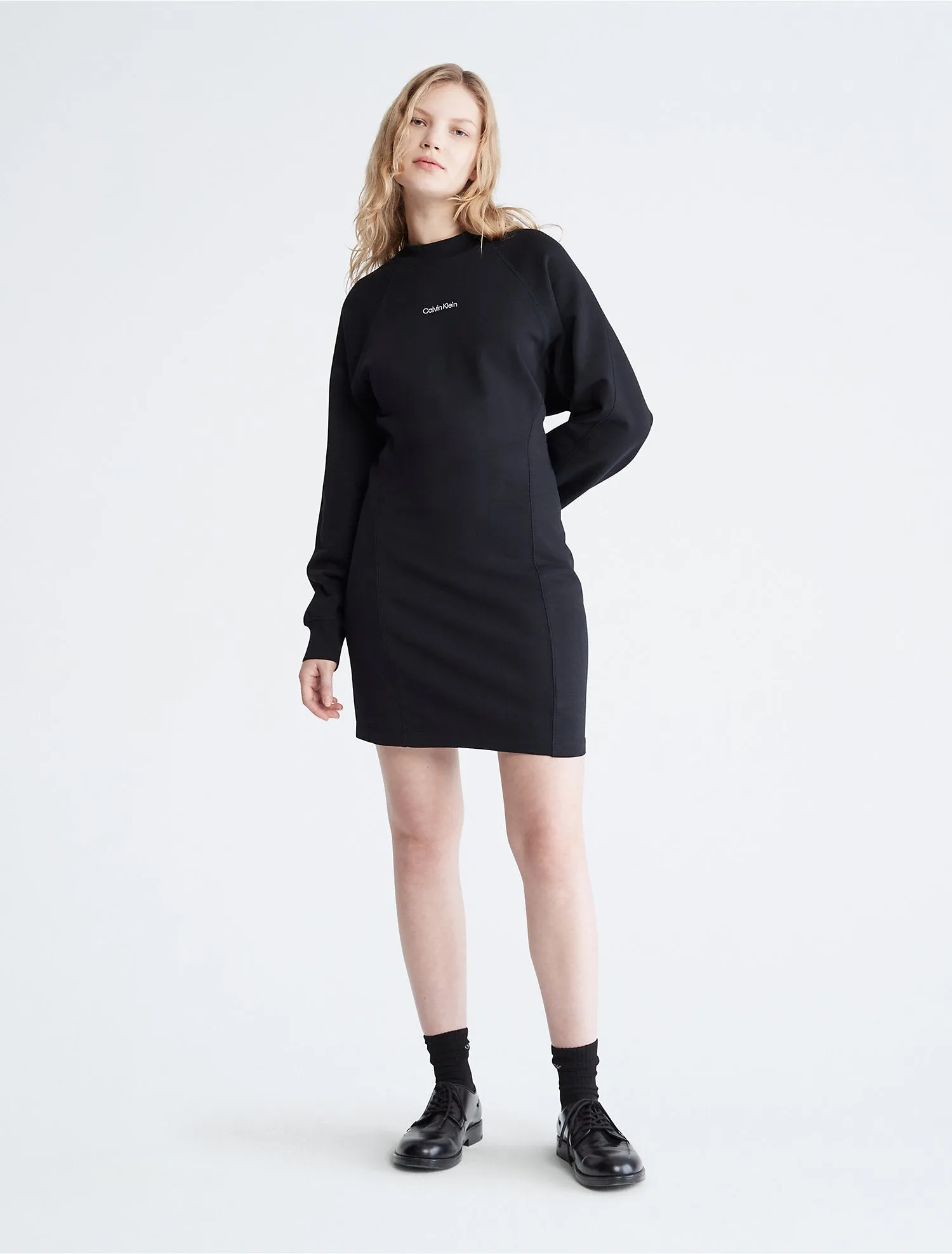 Calvin Klein Standard Logo Sweatshirt Dress - Women