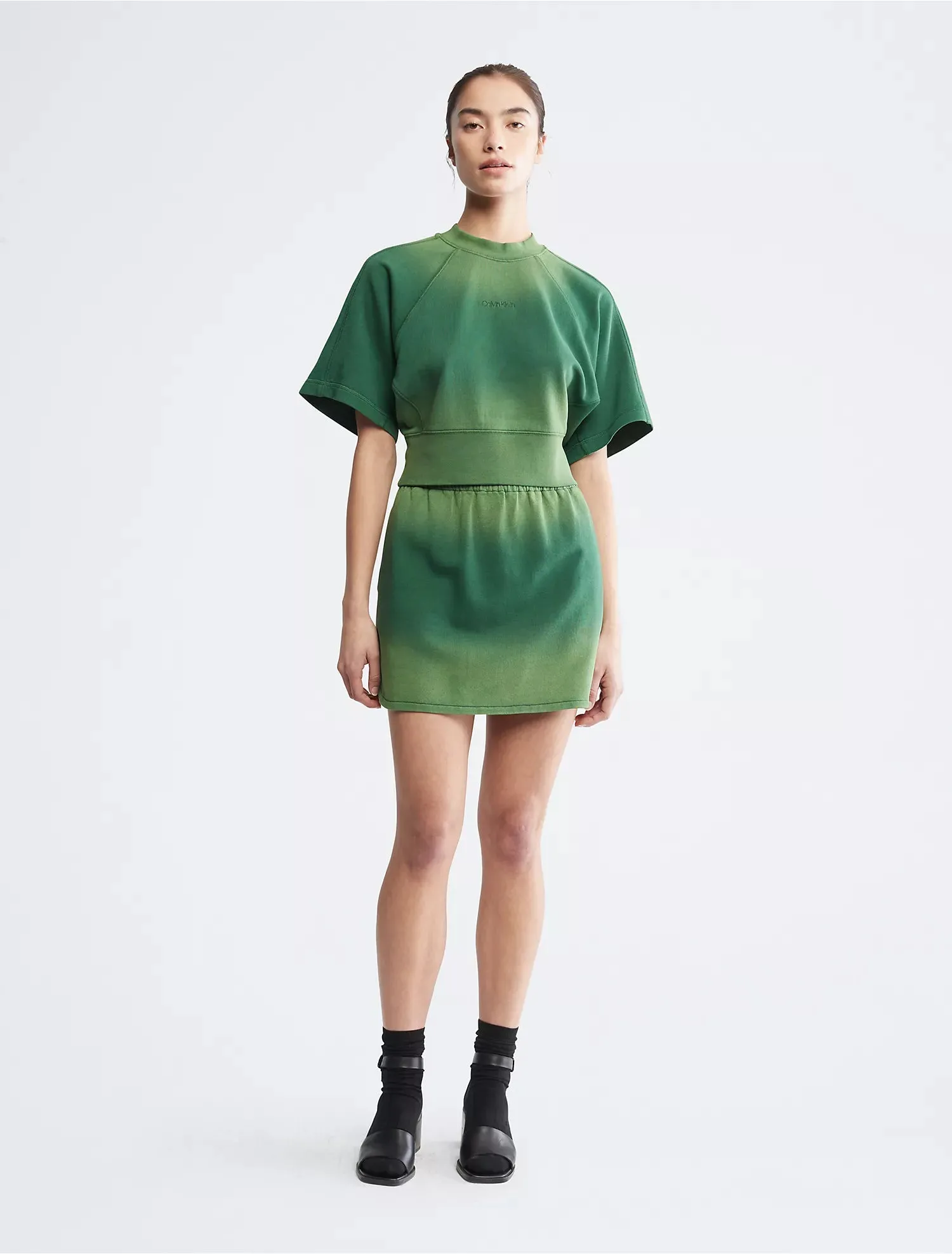 Calvin Klein Sunbleached Raglan SleeveSweatshirt Tee - Women