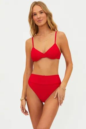 Camilla Top Red Beach Riot