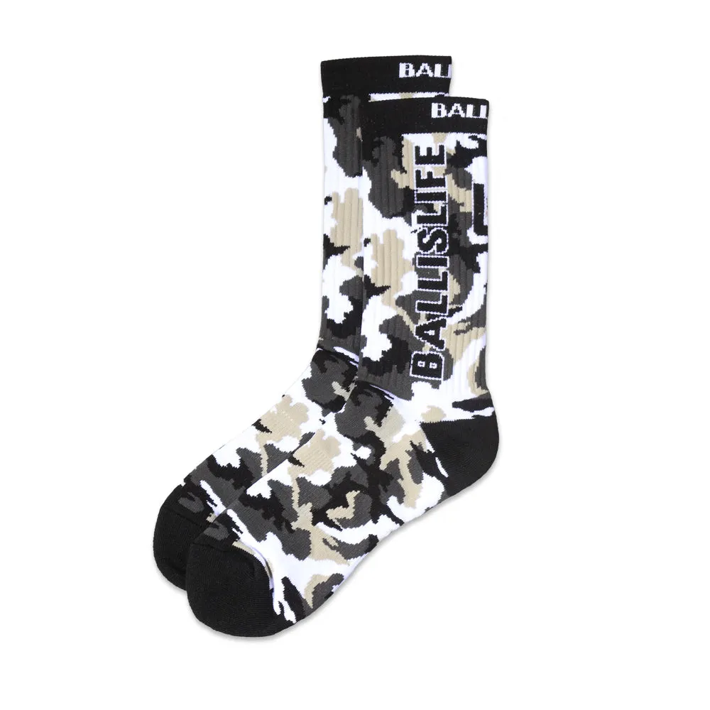 Camo Socks in Black Ballislife