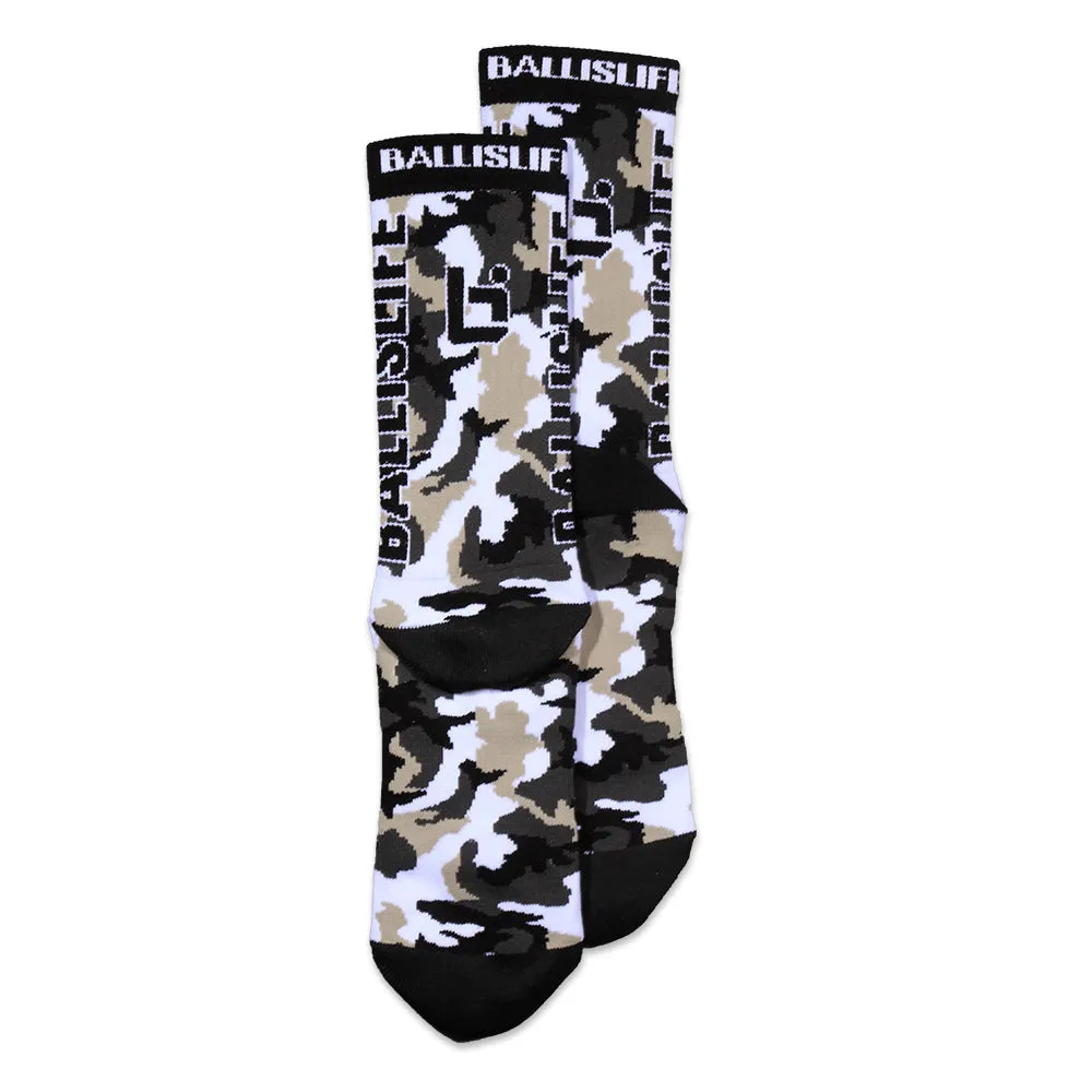 Camo Socks in Black Ballislife