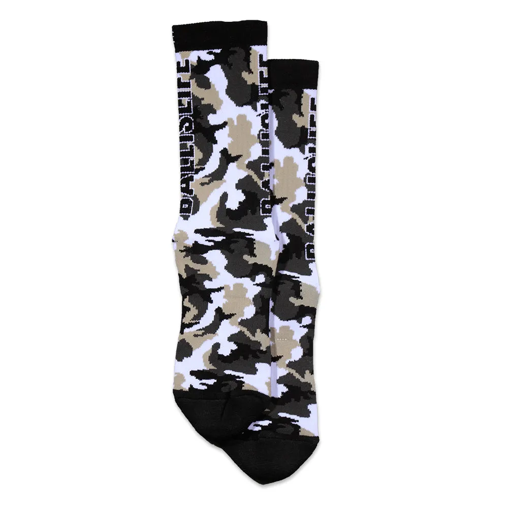 Camo Socks in Black Ballislife