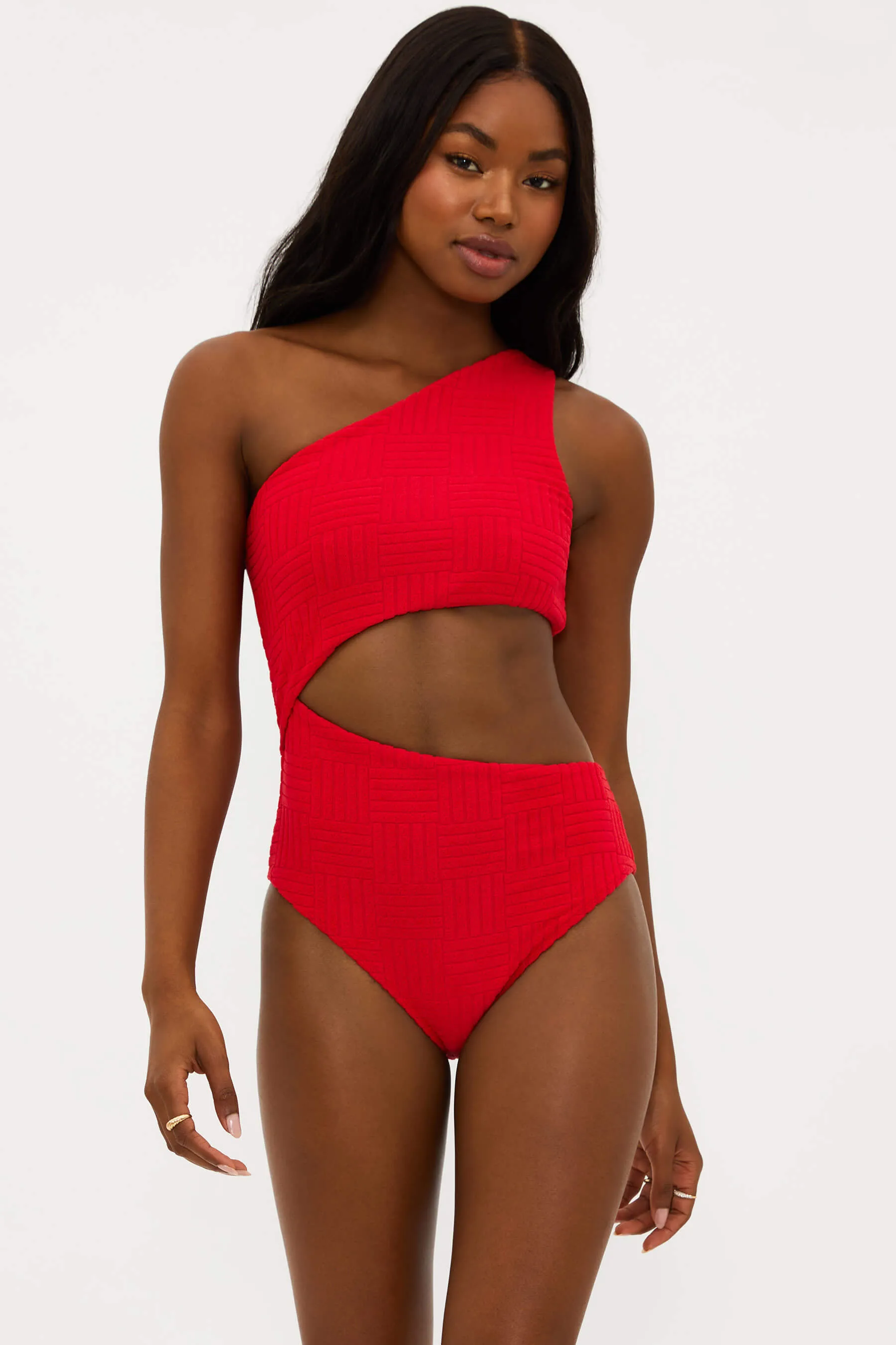 Celine One Piece Cherry Terry Beach Riot