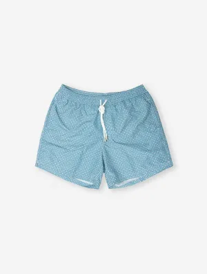 Circle Print Swimwear Turquoise