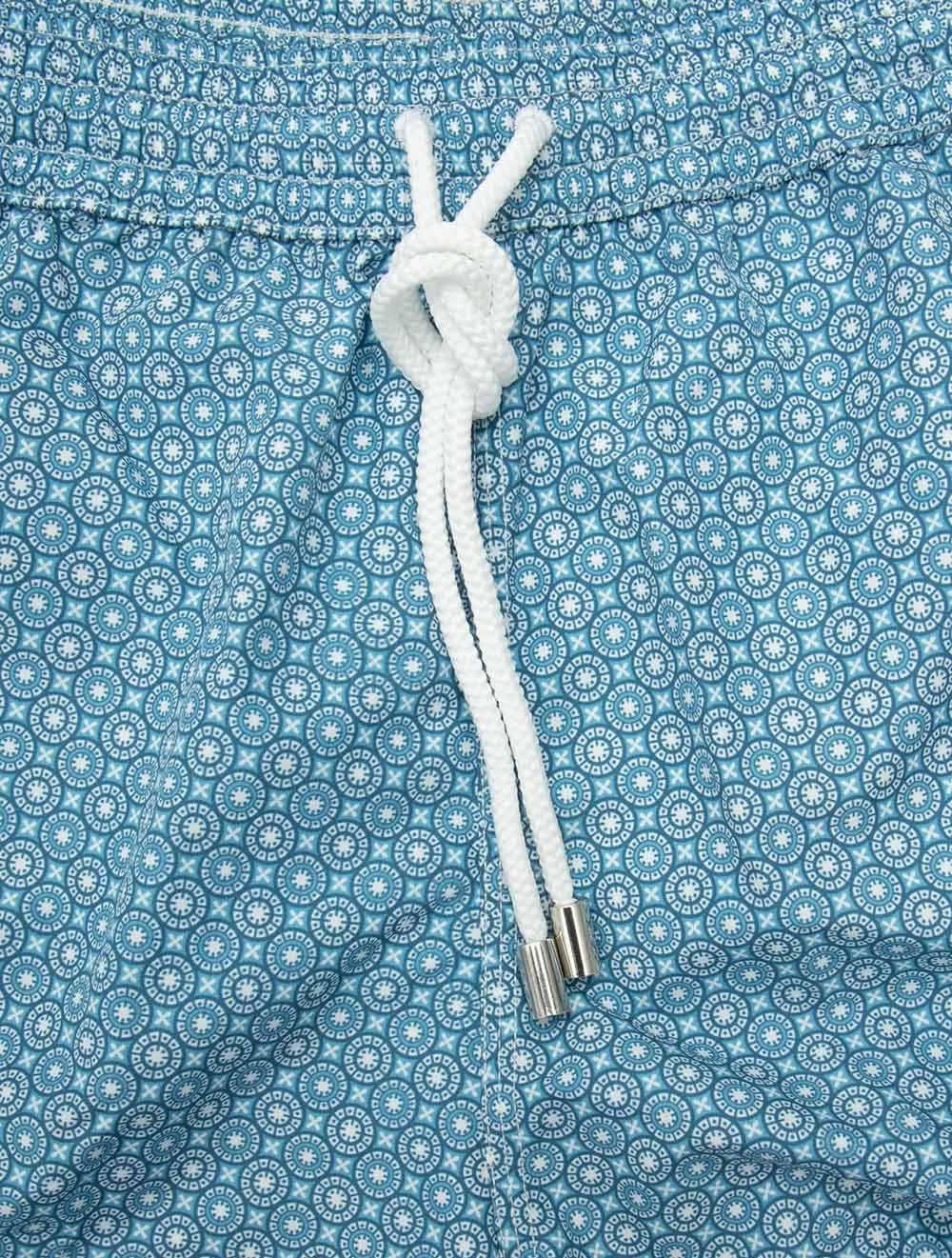 Circle Print Swimwear Turquoise