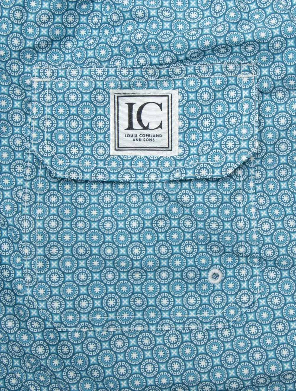 Circle Print Swimwear Turquoise