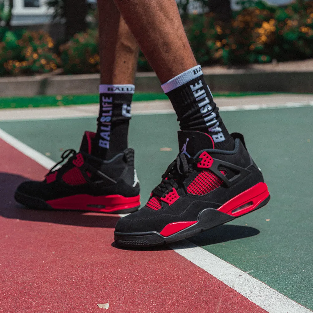 Elite Socks in Black/White Ballislife