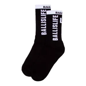 Elite Socks in Black/White Ballislife