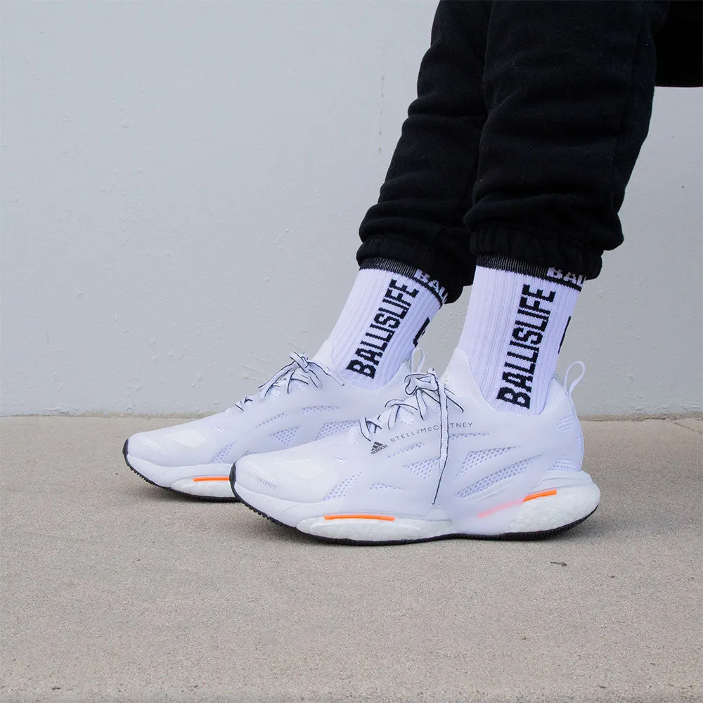 Elite Socks in White/Black Ballislife