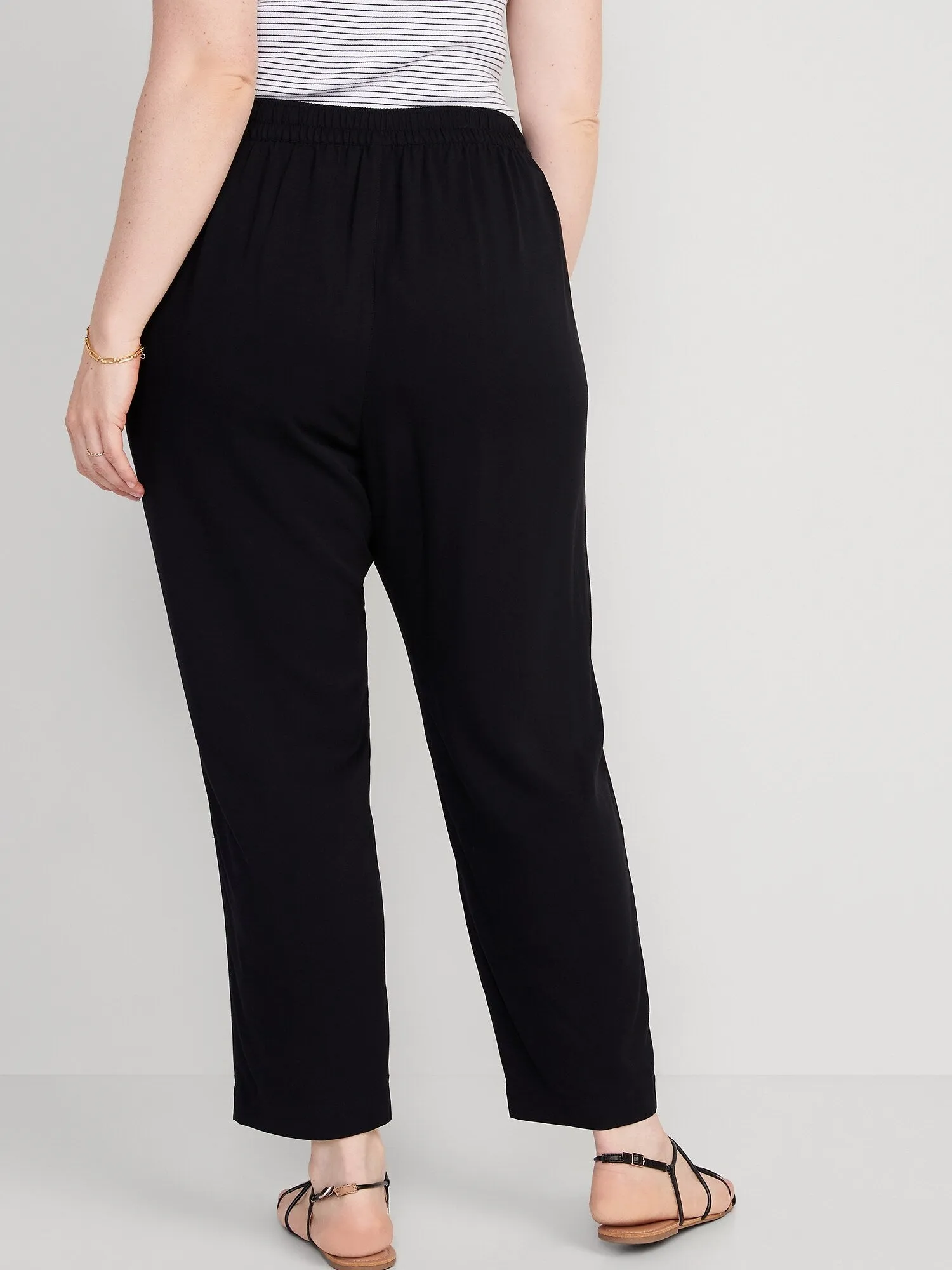 High-Waisted Soft Taper Pants for Women
