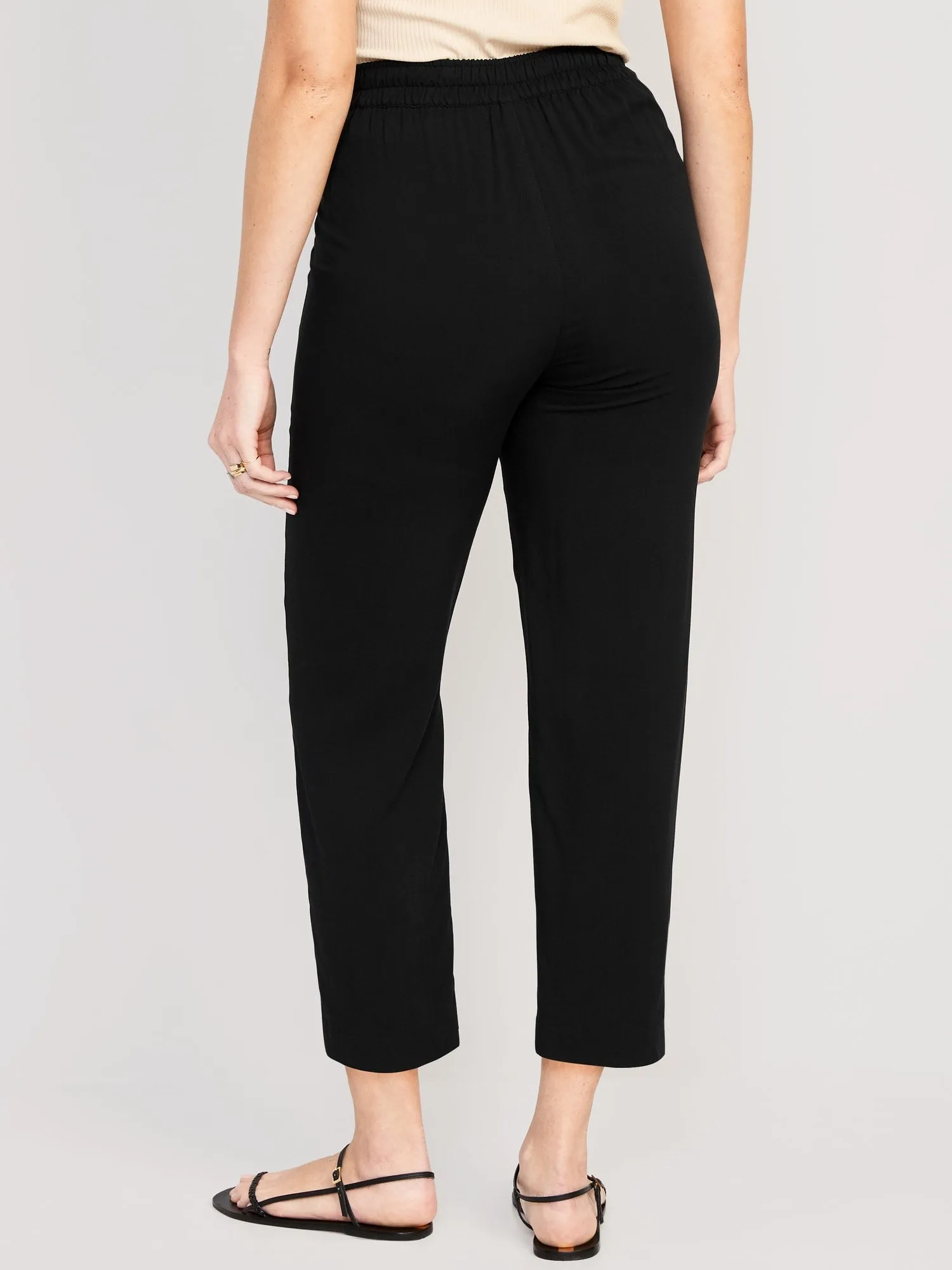 High-Waisted Soft Taper Pants for Women