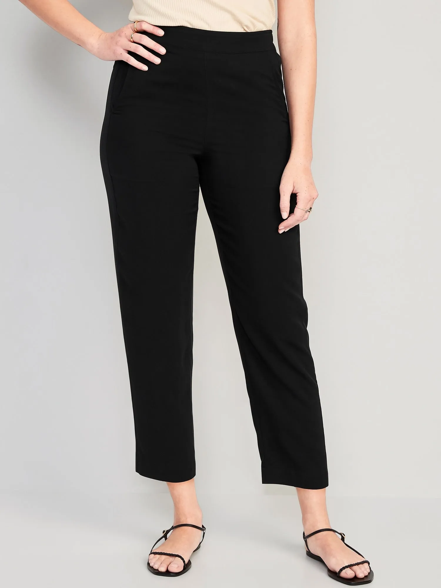 High-Waisted Soft Taper Pants for Women