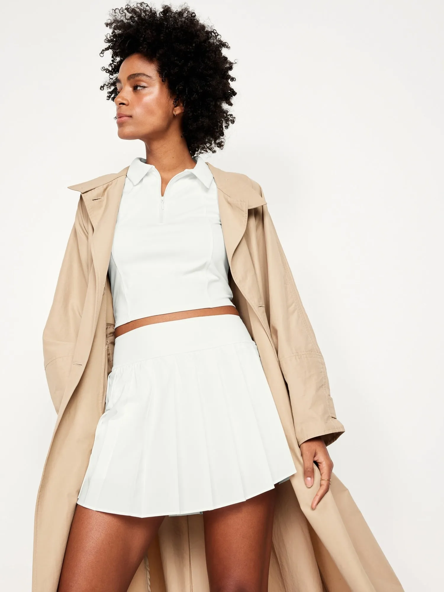 High-Waisted StretchTech Skort for Women
