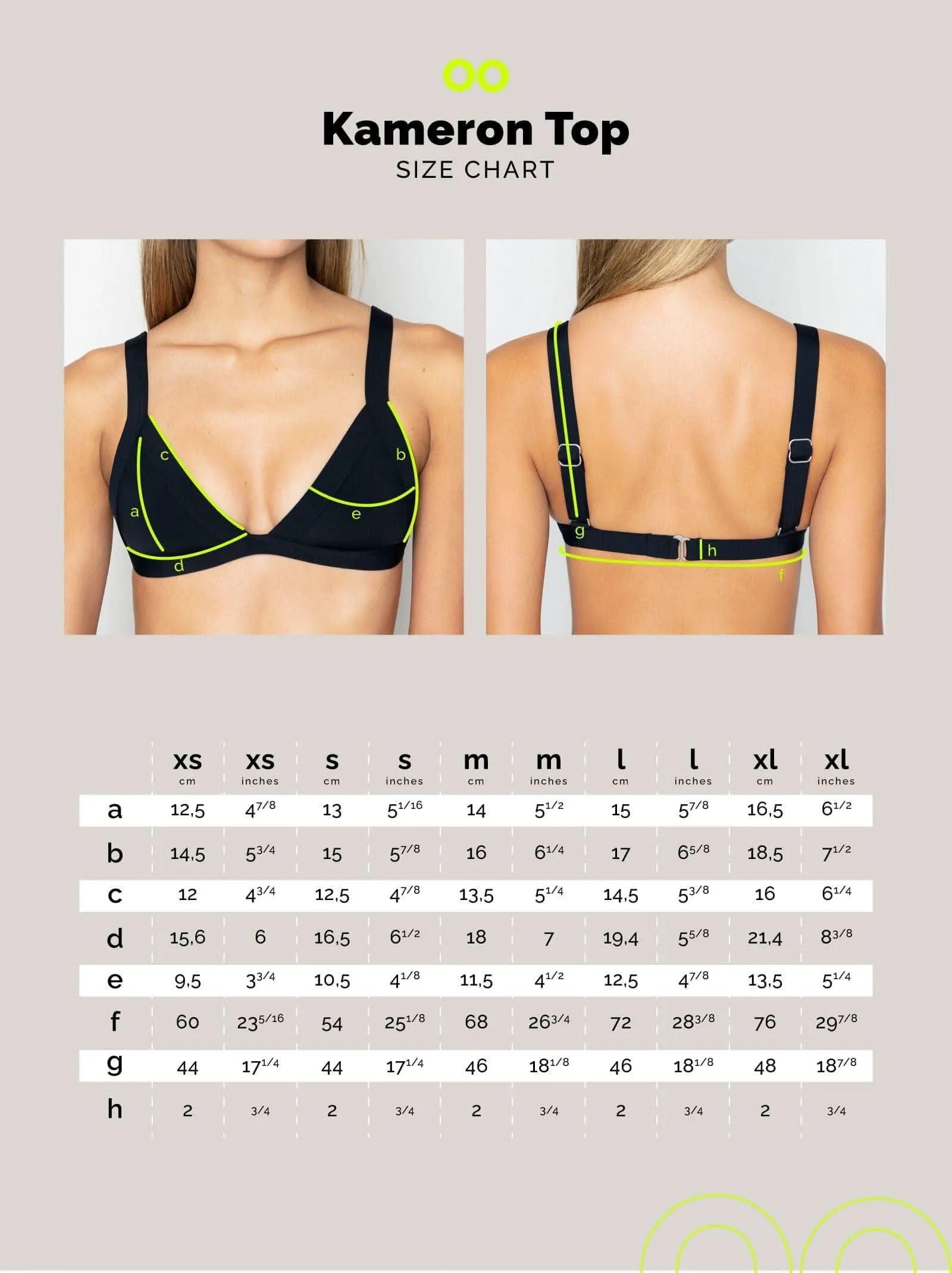kameron top black