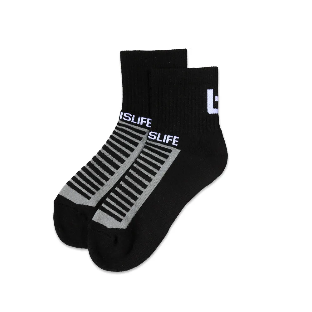 Low Cut EV2 Socks in Black Ballislife