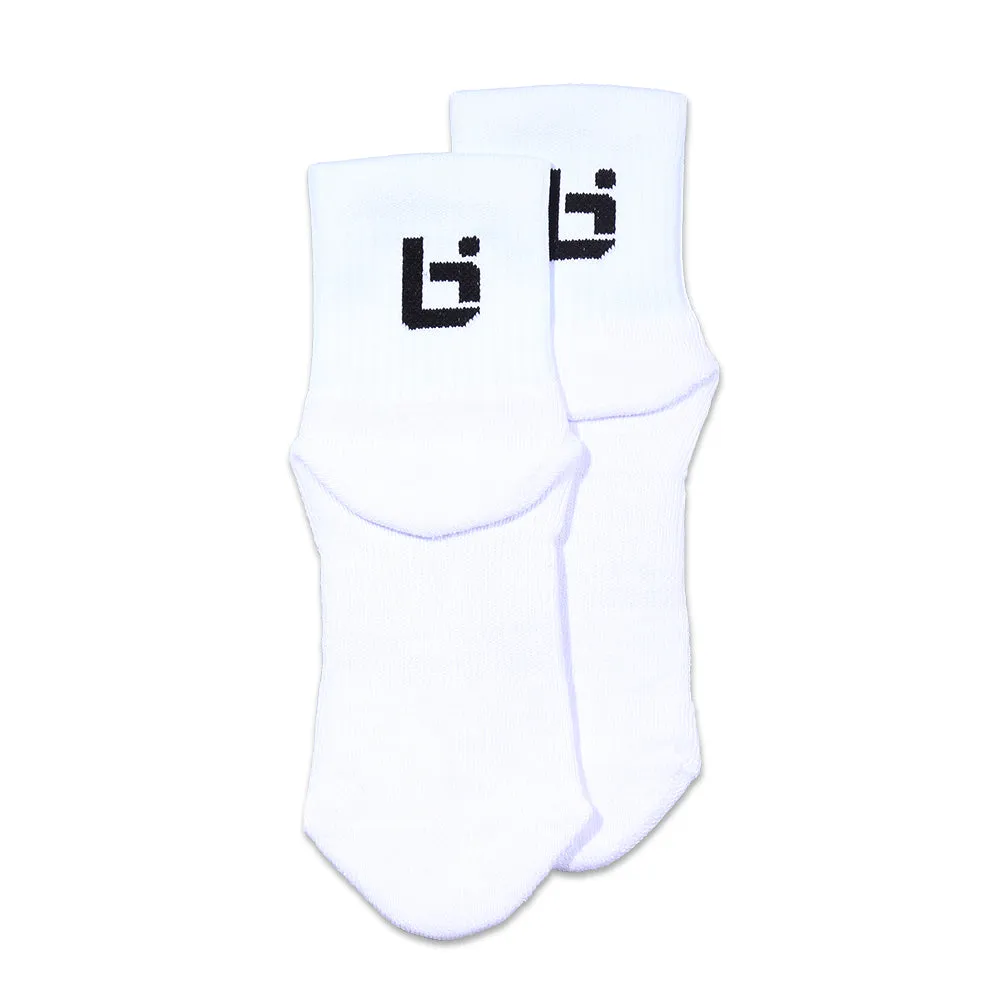 Low Cut EV2 Socks in White Ballislife