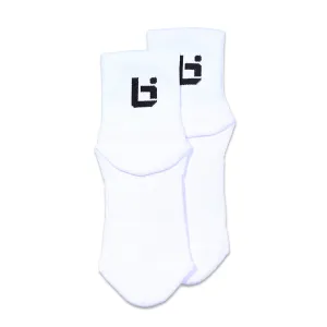 Low Cut EV2 Socks in White Ballislife