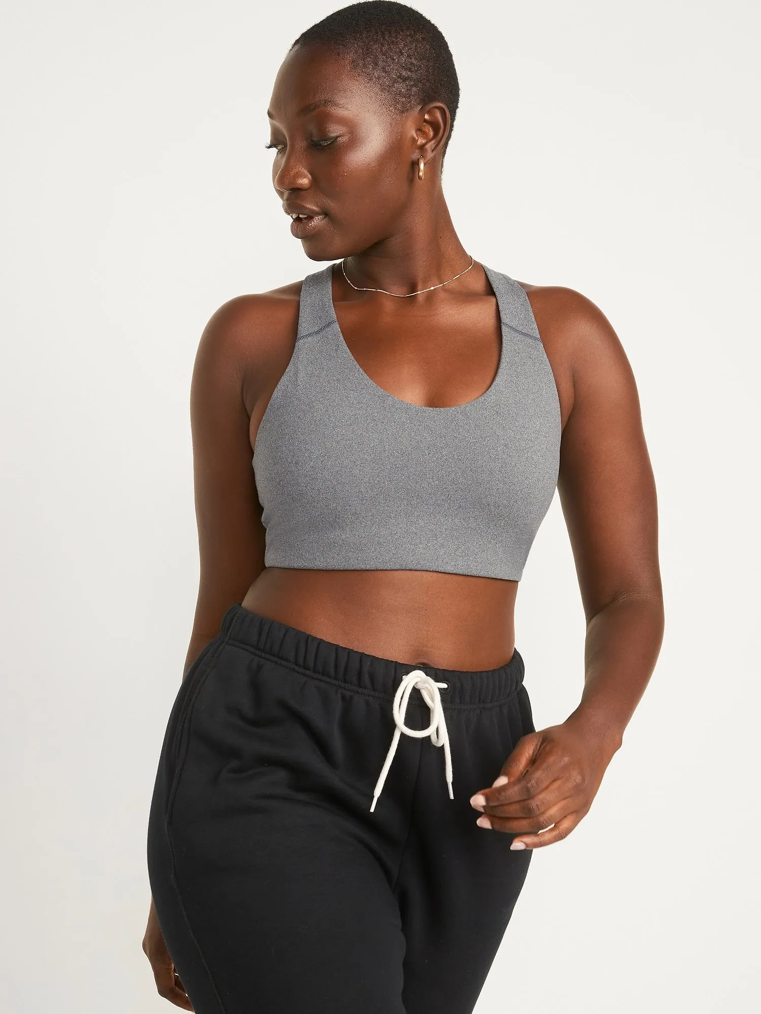 Medium Support PowerSoft Racerback Sports Bra for Women XS-XXL