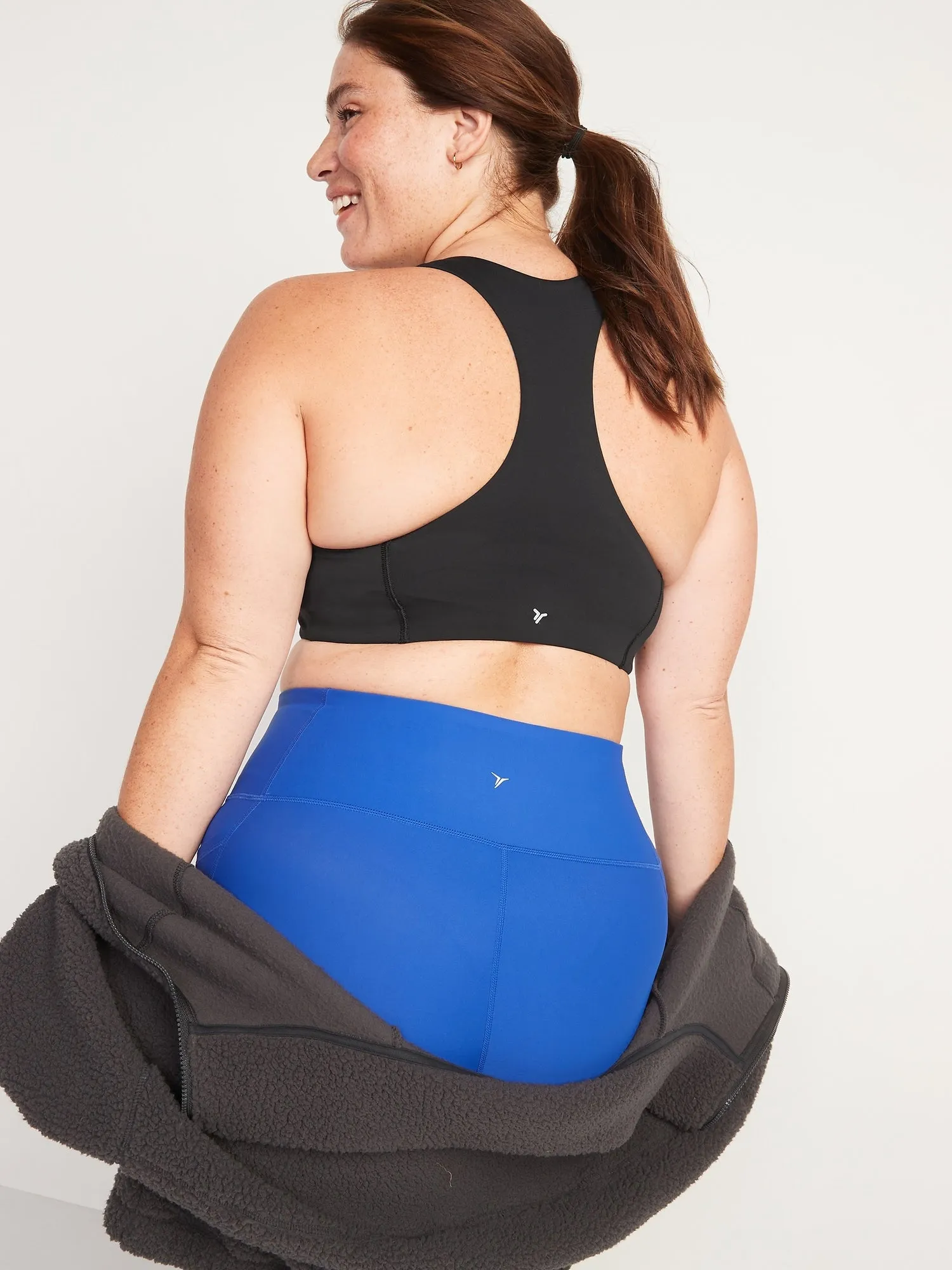 Medium Support PowerSoft Racerback Sports Bra for Women XS-XXL