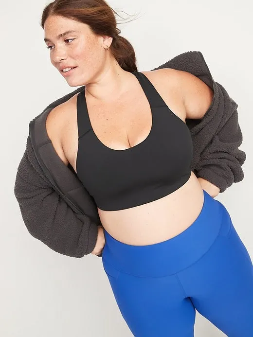 Medium Support PowerSoft Racerback Sports Bra for Women XS-XXL