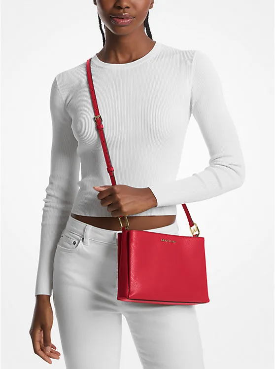 Michael Kors Trisha Medium Pebbled Leather Crossbody Bag - Women