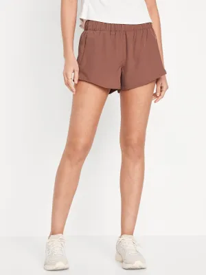 Mid-Rise StretchTech Run Shorts for Women -- 3-inch inseam