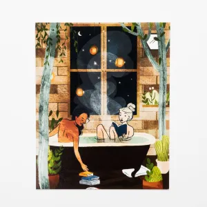 Night Bath Women Print 5 X 7
