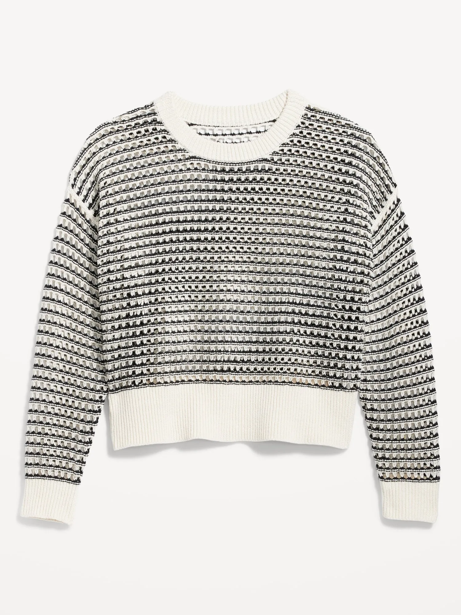 Open-Stitch Sweater for Women